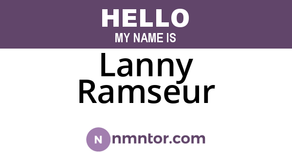 Lanny Ramseur