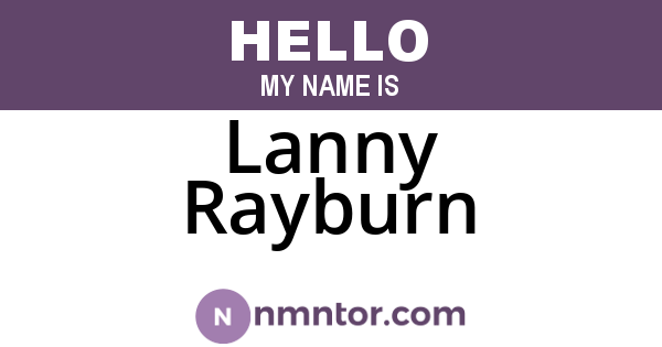 Lanny Rayburn