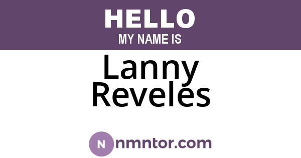 Lanny Reveles