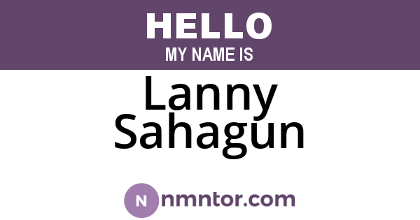 Lanny Sahagun