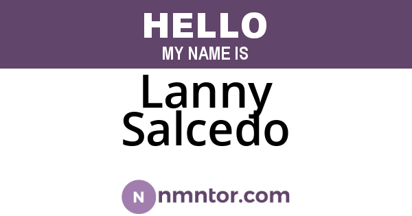Lanny Salcedo