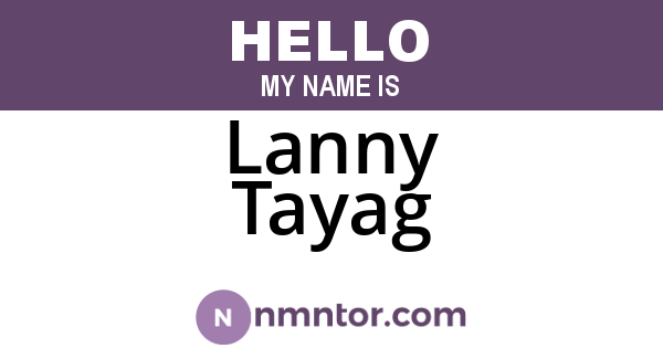 Lanny Tayag