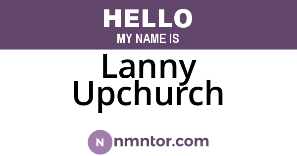 Lanny Upchurch