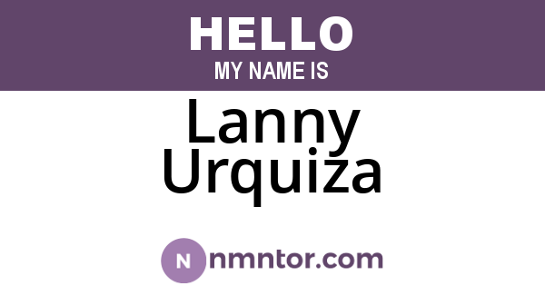 Lanny Urquiza