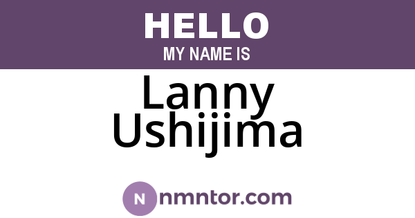 Lanny Ushijima