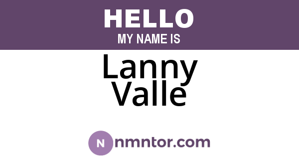 Lanny Valle