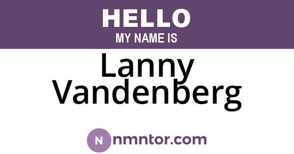 Lanny Vandenberg
