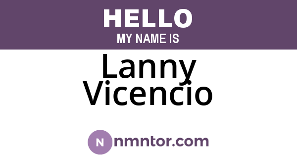 Lanny Vicencio