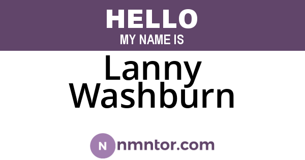 Lanny Washburn