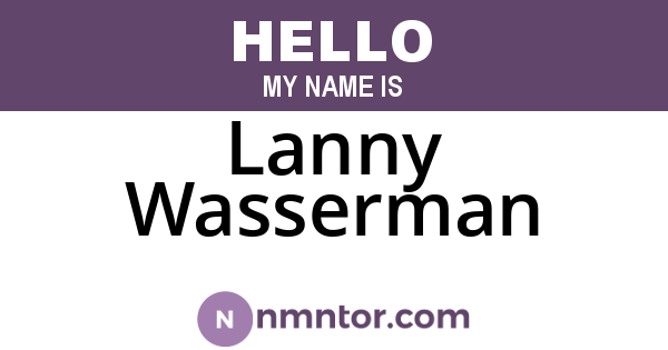 Lanny Wasserman