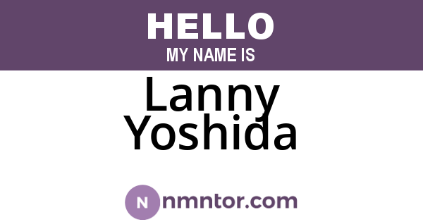 Lanny Yoshida