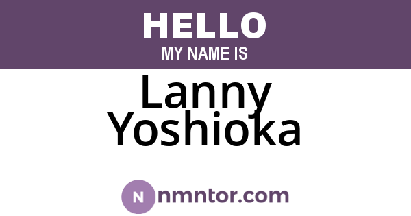 Lanny Yoshioka