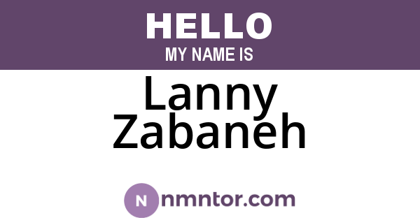 Lanny Zabaneh