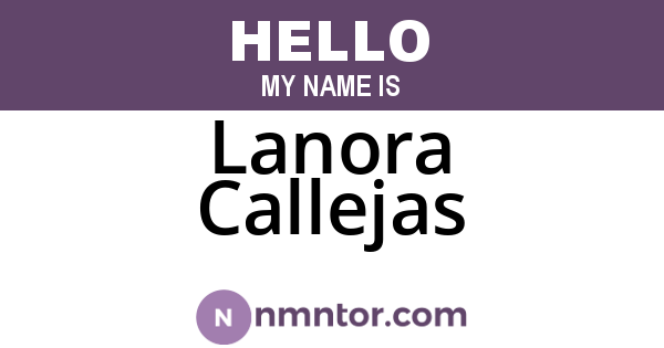 Lanora Callejas