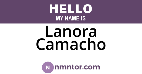 Lanora Camacho