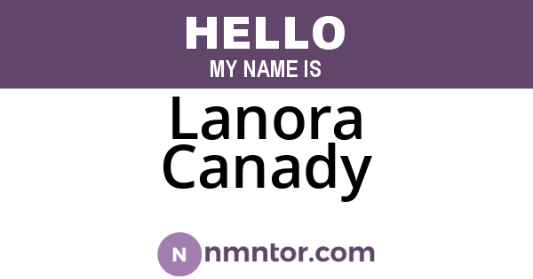 Lanora Canady