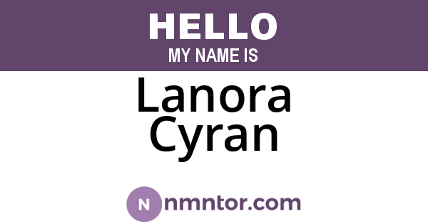 Lanora Cyran