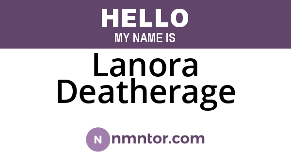 Lanora Deatherage