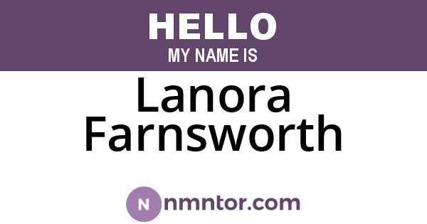 Lanora Farnsworth