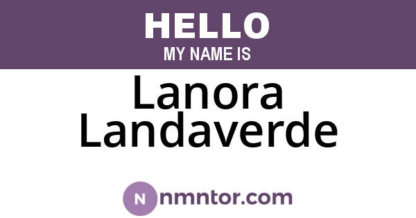 Lanora Landaverde
