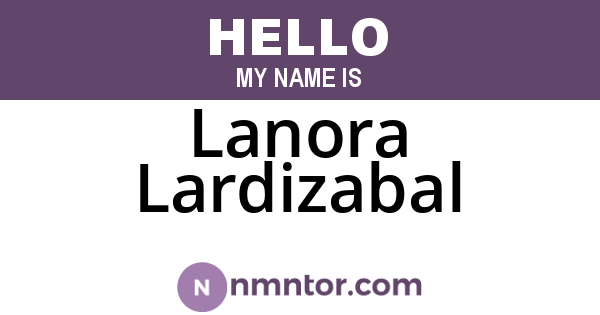 Lanora Lardizabal
