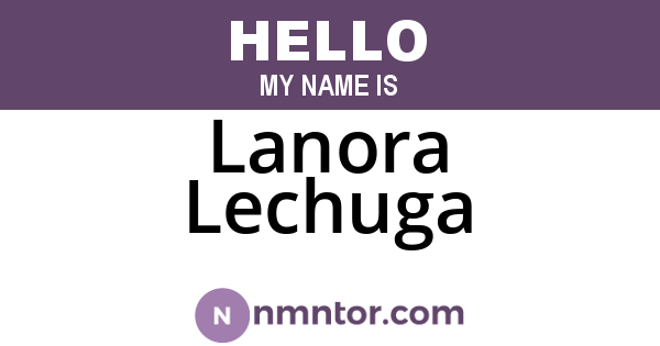 Lanora Lechuga