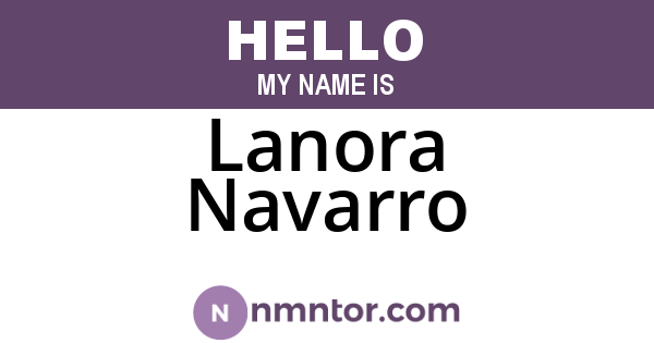 Lanora Navarro