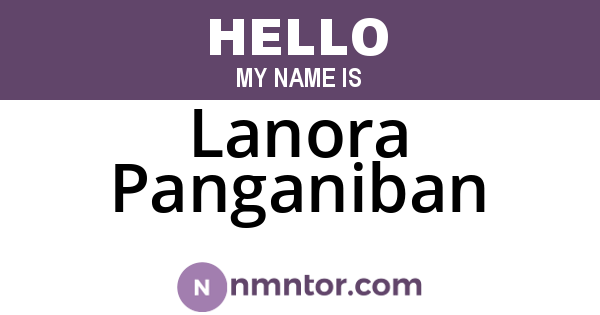 Lanora Panganiban