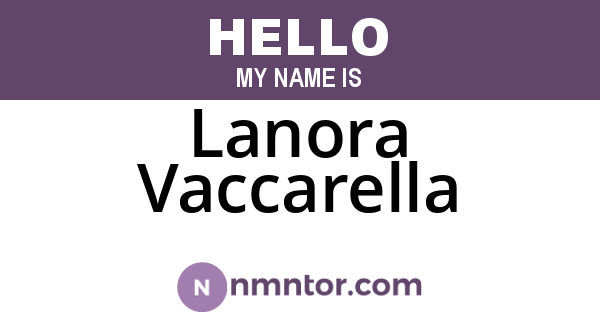 Lanora Vaccarella