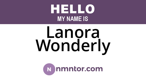 Lanora Wonderly