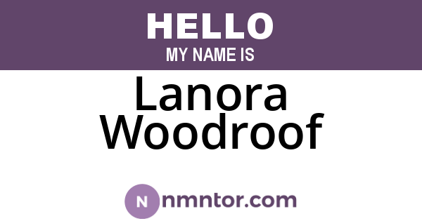 Lanora Woodroof