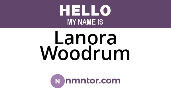 Lanora Woodrum