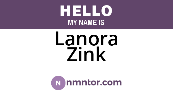 Lanora Zink