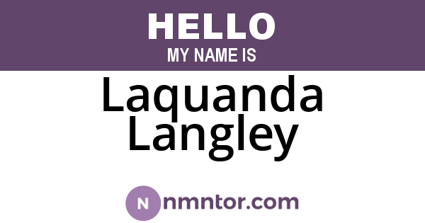 Laquanda Langley