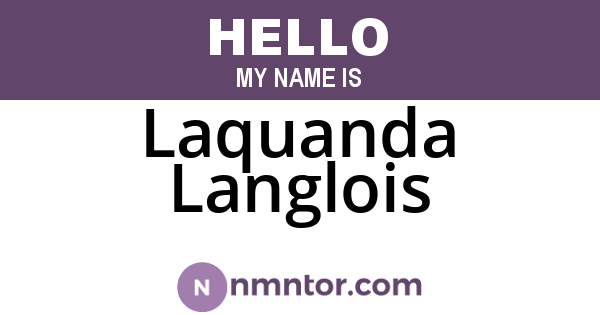 Laquanda Langlois