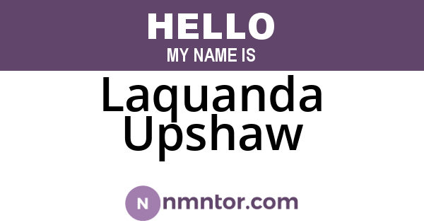 Laquanda Upshaw