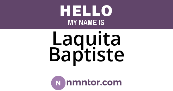 Laquita Baptiste