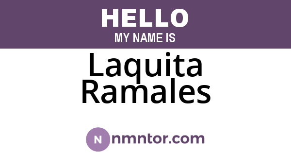 Laquita Ramales