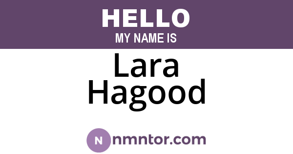 Lara Hagood