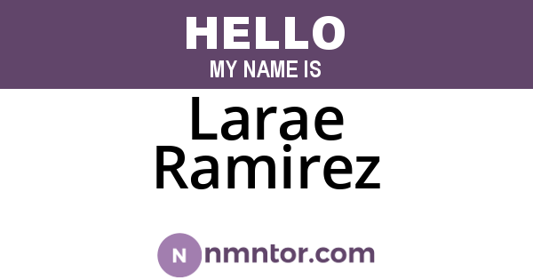 Larae Ramirez