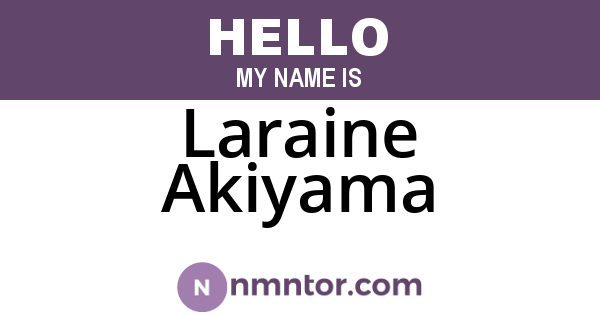 Laraine Akiyama