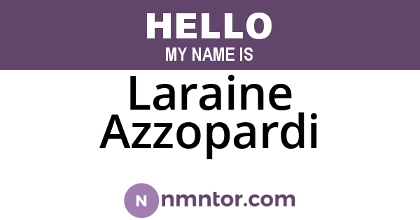 Laraine Azzopardi