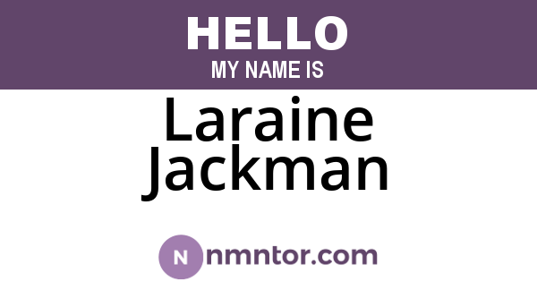 Laraine Jackman