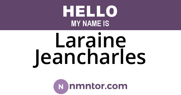 Laraine Jeancharles