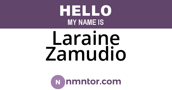 Laraine Zamudio