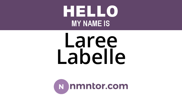 Laree Labelle
