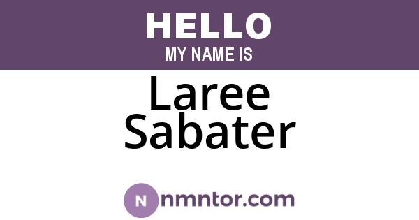 Laree Sabater