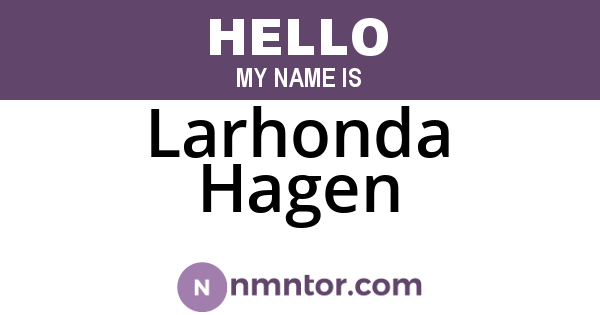 Larhonda Hagen