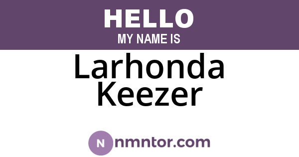 Larhonda Keezer