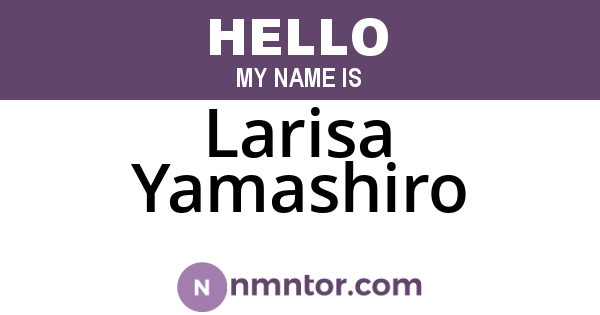 Larisa Yamashiro